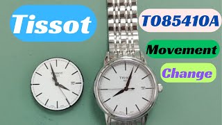 How to change movement in Tissot watch T085410A [upl. by Leva116]