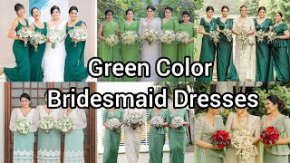 Bridesmaid Dresses Designs  Green Color Bridesmaid Dresses  Sri Lankan BridesmaidAshiFashion [upl. by Eniger]