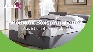 Was ist ein Boxspringbett inkl Aufbau  mömax Boxspringbetten Beratung [upl. by Eiboj270]