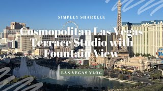 Cosmopolitan Las Vegas  Terrace Studio with Fountain View Strip View [upl. by Joya]