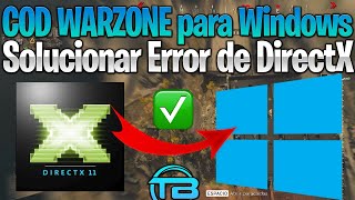 Solución ERROR DIRECTX en COD WARZONE para WINDOWS ⚔️ DirectX ha encontrado un error irrecuperable [upl. by Jehial]