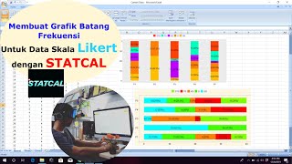 Membuat Grafik Batang Frekuensi Data Skala Likert dengan STATCAL [upl. by Carlson]