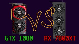 GTX 1080 vs RX 7800XT  Ryzen 7 5700X  Test in 20 Games [upl. by Rumery]