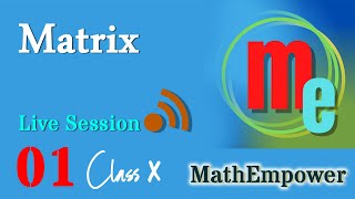 matrices class 10 icse  matrices  matrix  class 10  icse  cbse  maths  mathempower [upl. by Suiramad364]