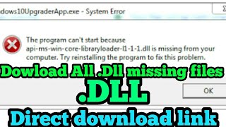 free download all missing api ms crt dll files with direct download link only for 64 bit windows [upl. by Trakas769]