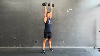 Whats Double Dumbbells Thrusters  CrossFit Exercise [upl. by Ylsew]