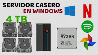 Como Montar un SERVIDOR CASERO en Windows 10  LIVE 49 [upl. by Latsyk]