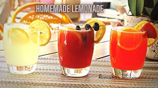 3 Easy Homemade Lemonade Recipes [upl. by Euqinotna278]