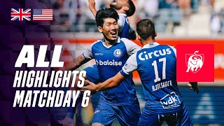 ALL HIGHLIGHTS MATCHDAY 6 🤩⚽ Jupiler Pro League 2324 [upl. by Walston]