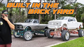 The 2 most insane FRAME OFF lifted trucks [upl. by Enoid828]