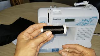 How I Fix A Torn Ripped DICKIES WORK Pants With Brother Sewing Machine [upl. by Naillimxam]