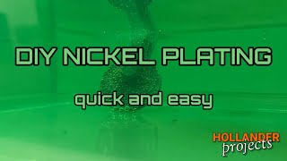 Easy DIY Nickel Plating  Electroplating setup for beginners  nickel plating at home [upl. by Malanie]