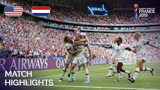 USA v Netherlands  FIFA Women’s World Cup France 2019  THE FINAL [upl. by Paxon]