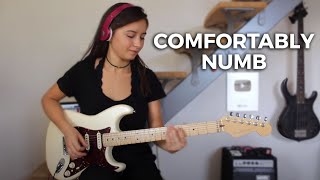 Pink Floyd  Comfortably numb last solo Cover by Chloé [upl. by Bandler611]