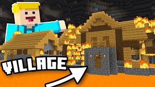 Ifall Villagers Bodde I Grottorna I Minecraft [upl. by Atnomed]