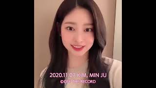 quotTwelvequot Hitouch video message  Kim Minju 김민주  IZONE 아이즈원 20201107 [upl. by Ursulette]