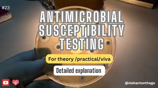 Antimicrobial Susceptibility Testing Microbiology 2nd Prof  MBBS [upl. by Aniryt616]