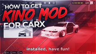 ✅ 2024  How to Install KINO Mod for CarX Drift  Car Tunes Rainbow name License plates amp Map Mods [upl. by Stucker643]