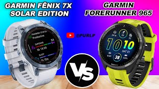 garmin fenix 7X sapphire solar edition vs forerunner 965 [upl. by Aseuqram938]