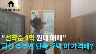 금산군 추부면 선착순 1억 단독 주택 매매 금강 힐링 하우스 [upl. by Rhtaeh]