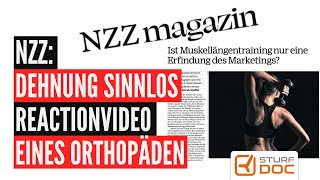 NZZ Magazin  Muskellängentraining Sinnvoll  Reactionvideo eines Orthopäden [upl. by Rocco690]