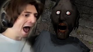 THE SCARIEST GAME OF THE YEAR  xQc Plays GRANNY 3 Full Playthrough [upl. by Anitrak]