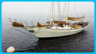 This 62 STEEL Schooner Will SHOCK You Full Tour Learning the Lines [upl. by Suillenroc]