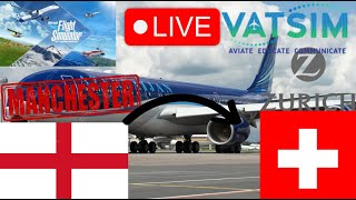 🔴MANCHESTER TO ZURICH WITH AZERBAIJAN AIRLINES A320NEO MSFS WITH VATSIM🔴 [upl. by Udenihc425]