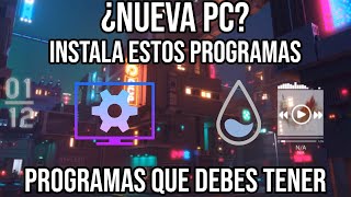 Que instalar en un PC nuevo 2023  Programas para PC  Descargas para PC nueva [upl. by Jada281]