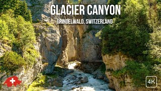 Glacier Canyon in Grindelwald 🇨🇭 [upl. by Eednak]