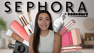 J’AI ACHETÉ TOUTES LES NOUVEAUTÉS QUI BUZZ big haul Sephora  concours 💕 [upl. by Rosemarie]