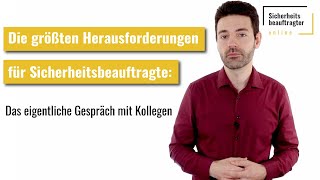 Gespräche führen als Sicherheitsbeauftragter [upl. by Shina]