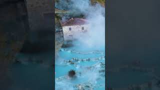 📍Feeling of Italy geothermal hot of Saturnia Tuscany close to Siena and Grosseto 🍀🌏feelingofs [upl. by Agler]