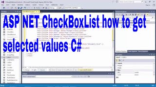 ASP NET CheckBoxList how to get selected values C [upl. by Lyndon953]