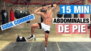 Abdominales De Pie 15 MIN Aplanar Abdomen En Casa [upl. by Georgianne]