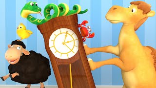 Hickory Dickory Dock 40  The camel went up the clock More Nursery Rhymes amp Kids Songs [upl. by Ayoj267]