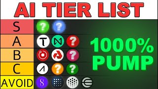 Ultimate AI Crypto Tier list For 2024 URGENT 10x Pump Potential [upl. by Shelba602]