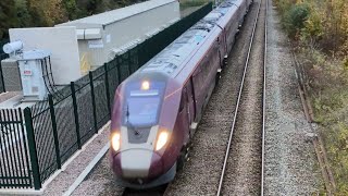 301024 trainspotting in Leicester trainspotting railway leicester class66 class810 [upl. by Nilrak836]