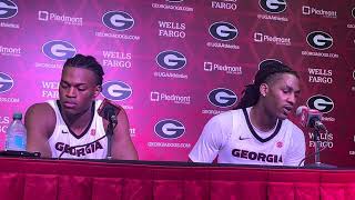 RJ Godfrey and Silas Demary Jr on the energy Georgia brought in its win over North Florida [upl. by Adolpho]