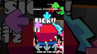 FNF FIRE IN THE HOLE HELL shorts geometrydash [upl. by Wilhelmina]