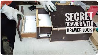 beginner Mode  Make secret compartment in Drawer  hidden drawer locker [upl. by Siuol698]