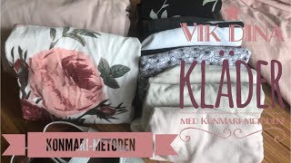 Vik dina kläder med KonMari KonMarimetoden på svenska [upl. by Aizatsana]