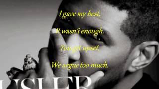 Usher  Climax Lyrics [upl. by Desdemona]