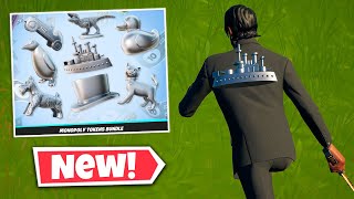 NEW MONOPOLY TOKENS Bundle Gameplay in Fortnite [upl. by Gillie665]