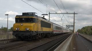 NSI 1750 rijdt met IC Berlijn over de IJsselbrug in Deventer 4K [upl. by Niwdog368]