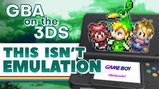 3DS Can Play Game Boy Advance Games Without Emulation [upl. by Mansoor]