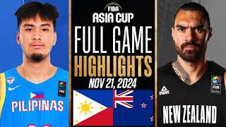 GILAS PILIPINAS vs NEW ZEALAND FULL GAME HIGHLIGHTS NOVEMBER 21 2024 FIBA ASIA CUP QUALIFIERS 2K25 [upl. by Andromeda]