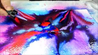 Linda Melvins Abstract Fluid Watercolor System Lesson 12 [upl. by Trebor154]