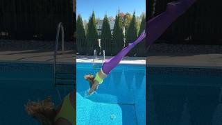 High DIVING MERMAID into the Cold Swimming Pool shorts [upl. by Atnima]