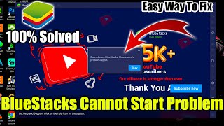 Cannot start BlueStacks please send a problem report  BlueStacks 5 Problem [upl. by Thacker]